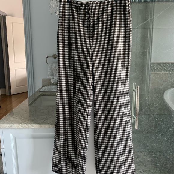 Ann Taylor High Rise Gingham Pants